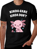Kinda Care Axolotl Graphic T-Shirt