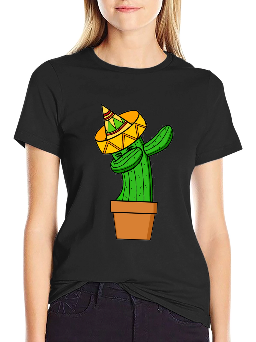 Dabbing Cactus T-Shirt - Funny Graphic Tee