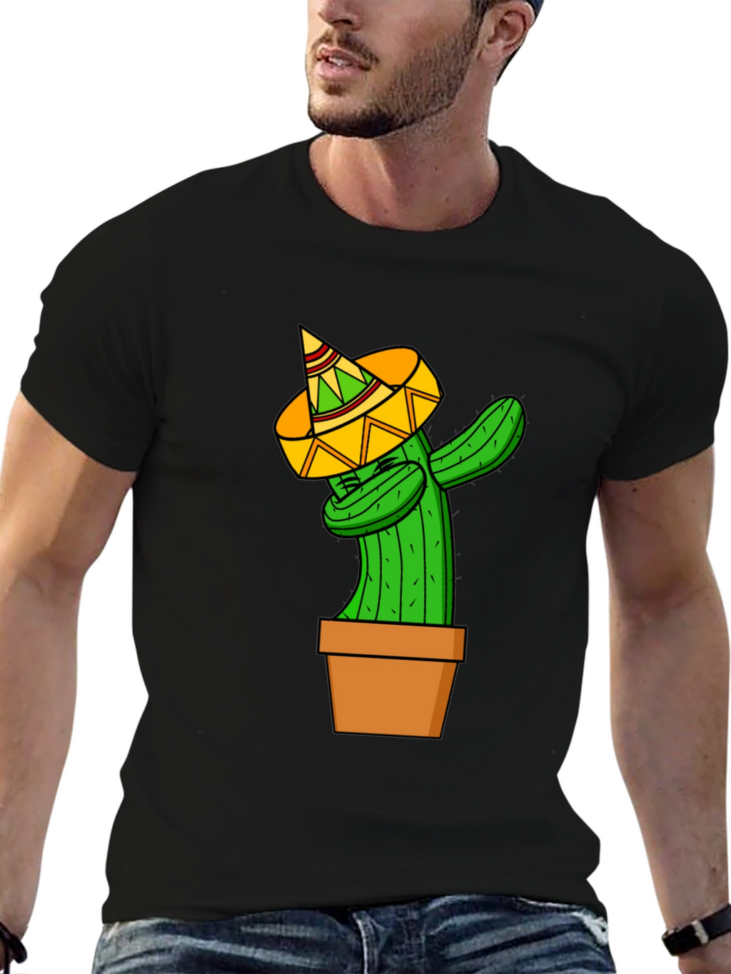 Dabbing Cactus T-Shirt - Funny Graphic Tee