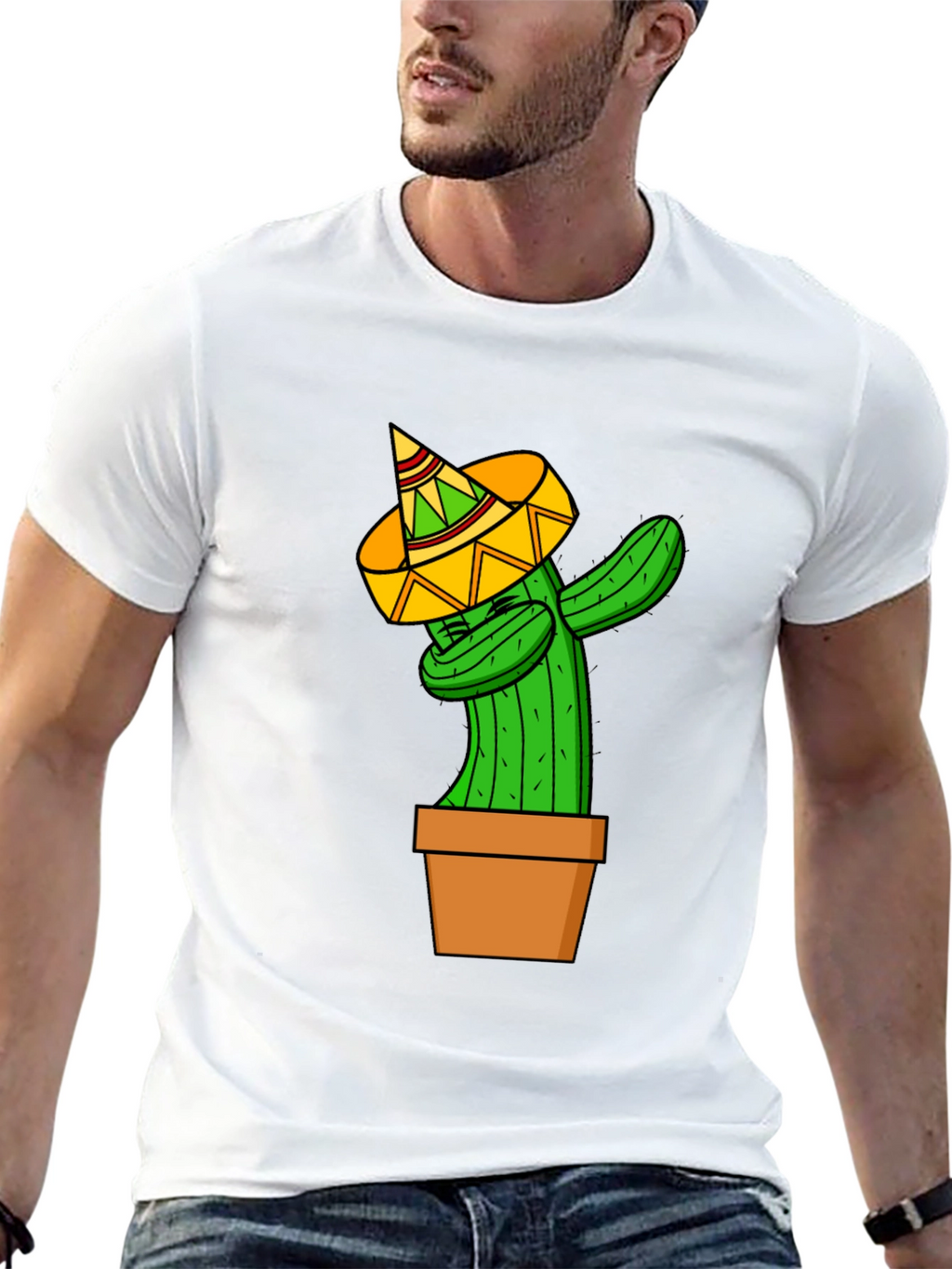 Dabbing Cactus T-Shirt - Funny Graphic Tee