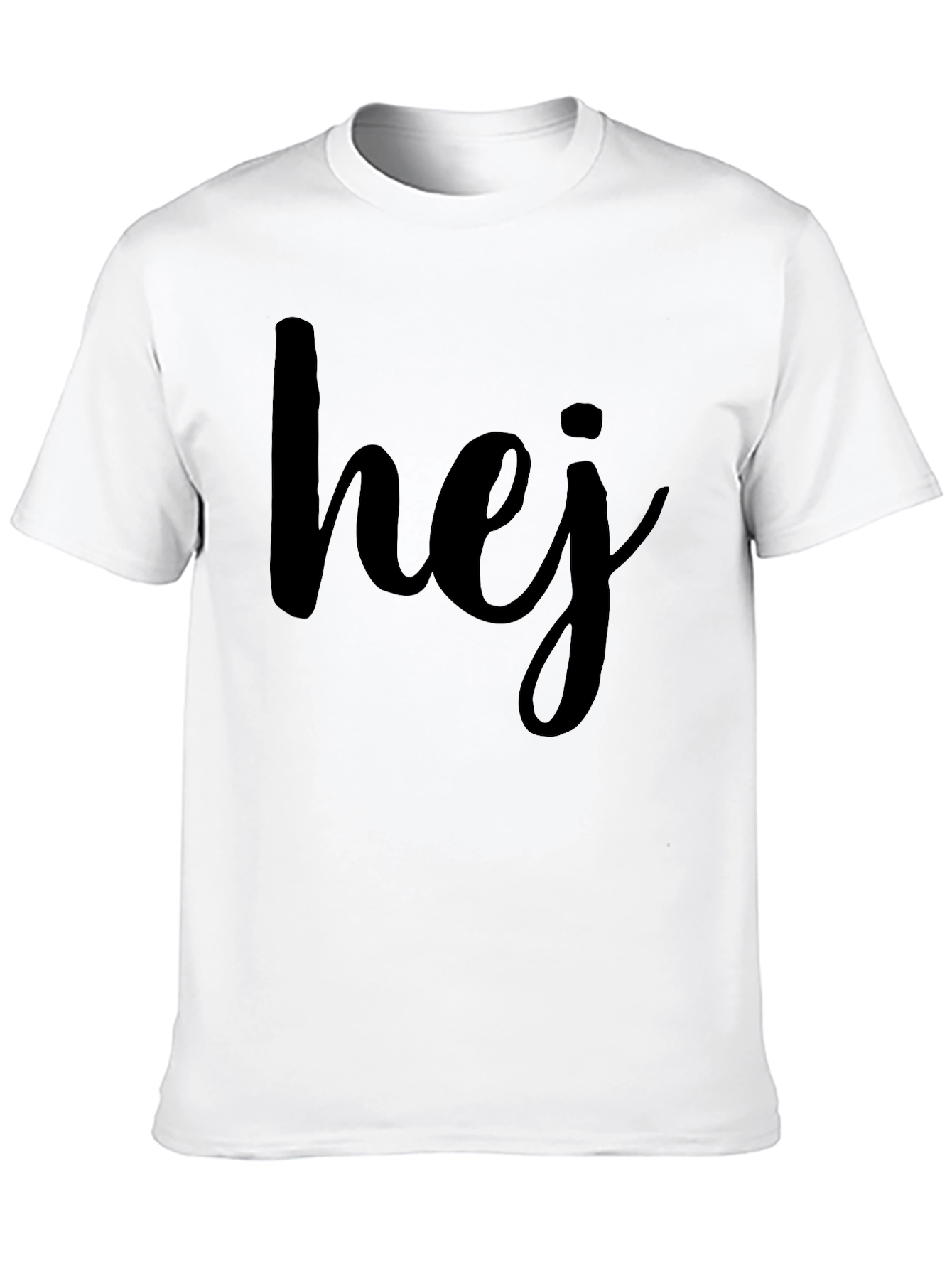 Hej Graphic T-Shirt - Casual Scandinavian Style Tee
