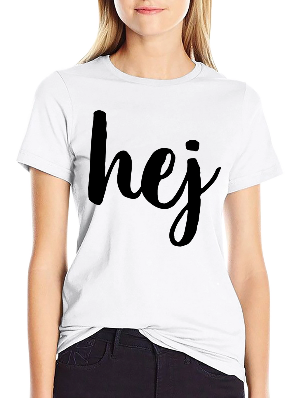 Hej Graphic T-Shirt - Casual Scandinavian Style Tee