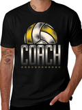 Volleyball Coach Graphic T-Shirt