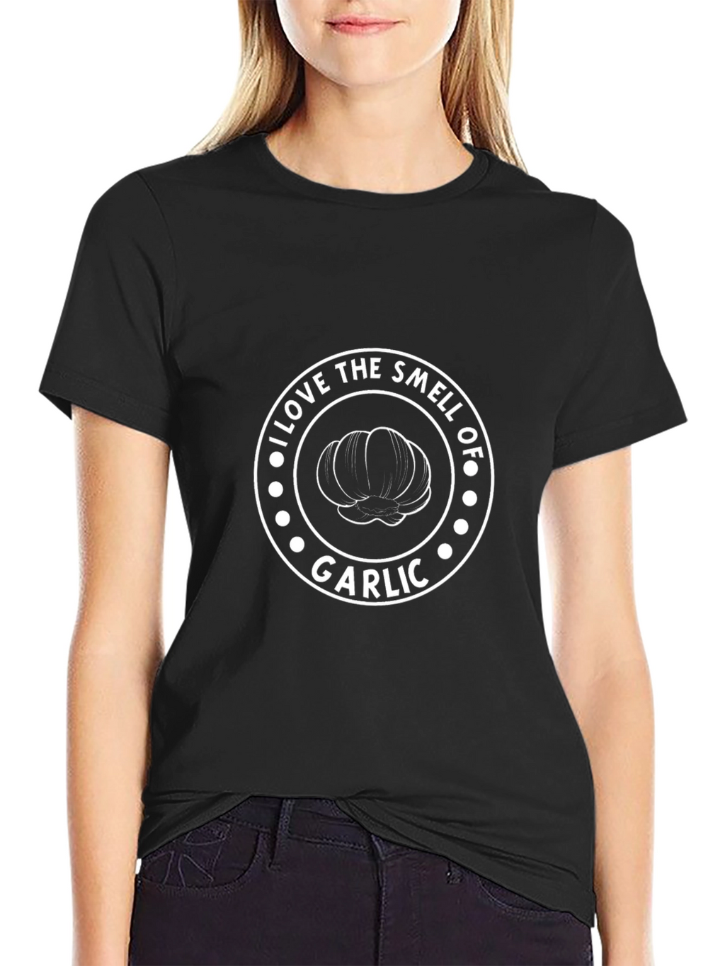 I Love Garlic T-Shirt - Novelty Foodie Tee