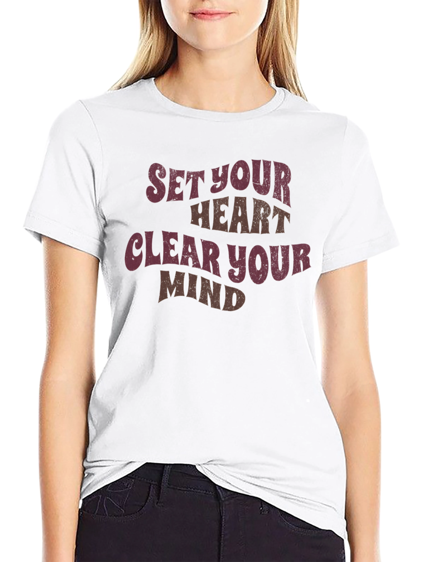 Set Your Heart Clear Your Mind Graphic Tee