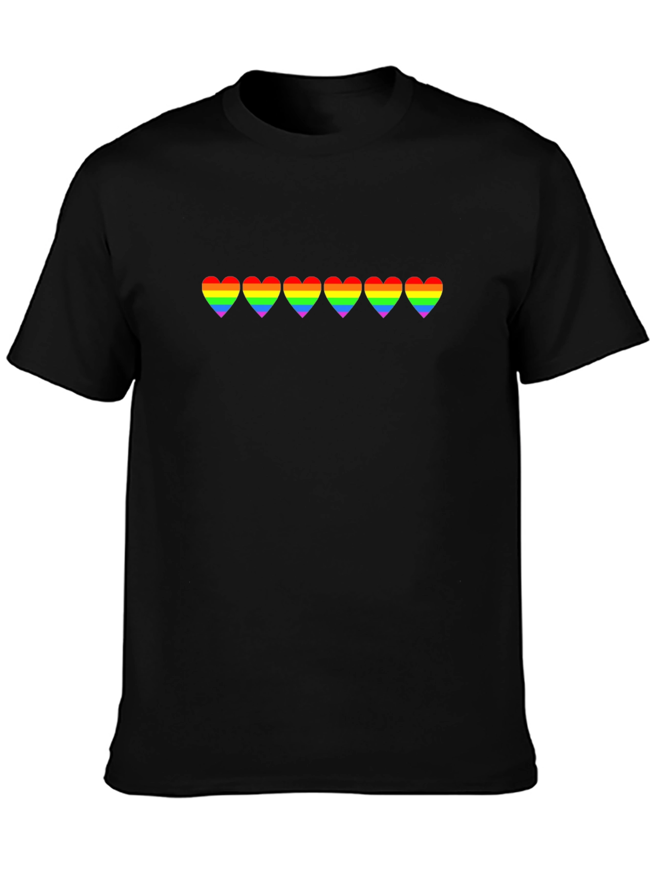 Pride Heart T-Shirt - Black