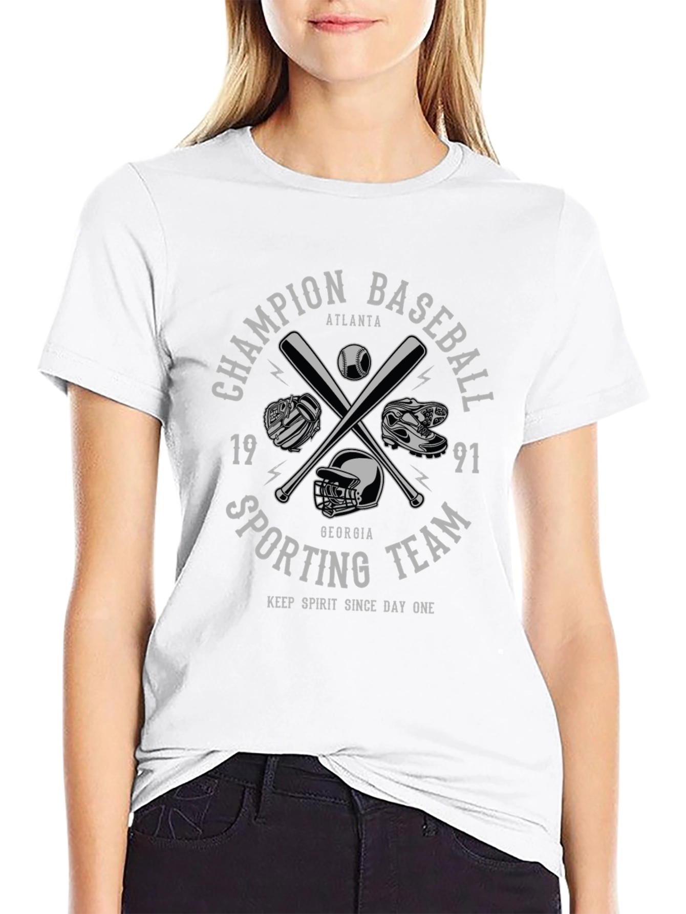 Champion Baseball Sporting Team Graphic T-Shirt