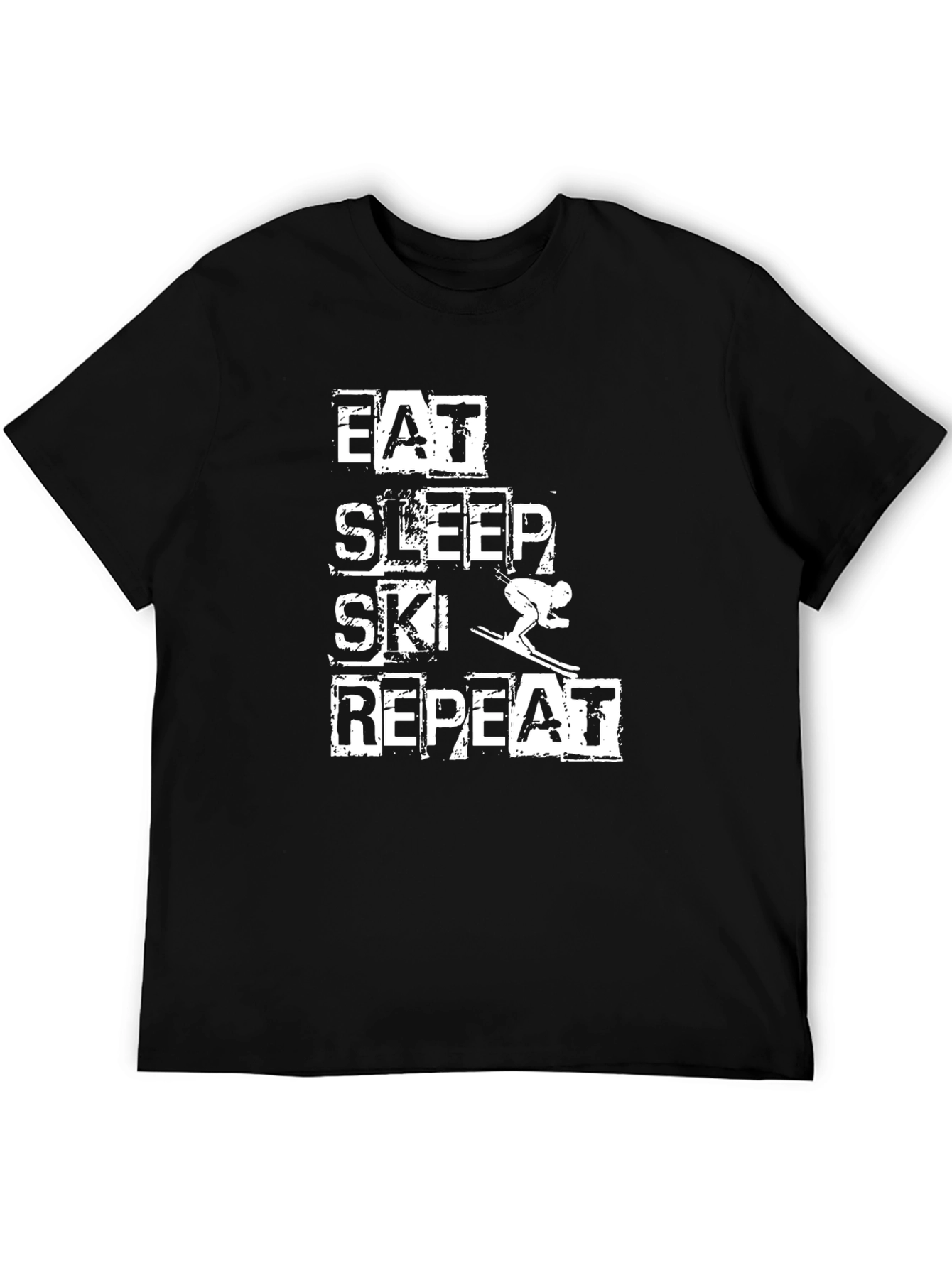 Eat Sleep Ski Repeat Graphic Tee