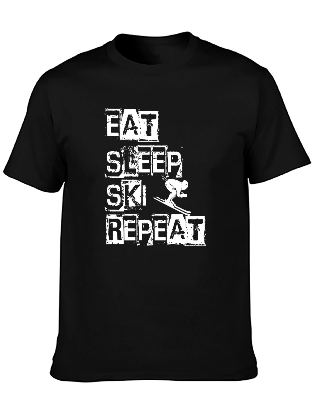 Eat Sleep Ski Repeat Graphic Tee