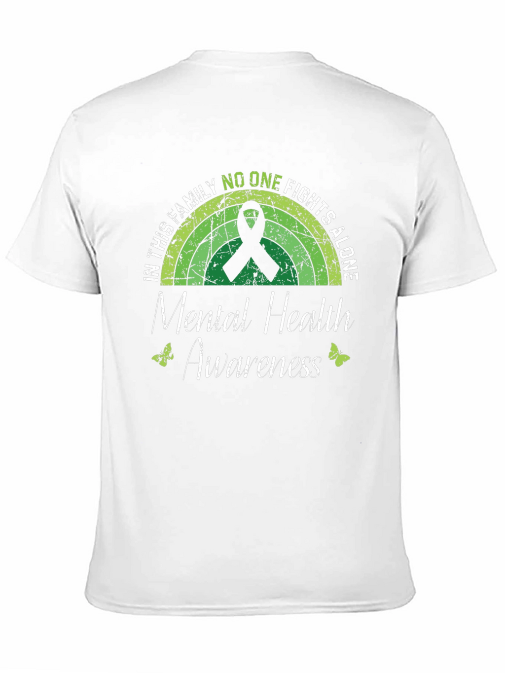Mental Health Awareness T-Shirt - No One Fights Alone
