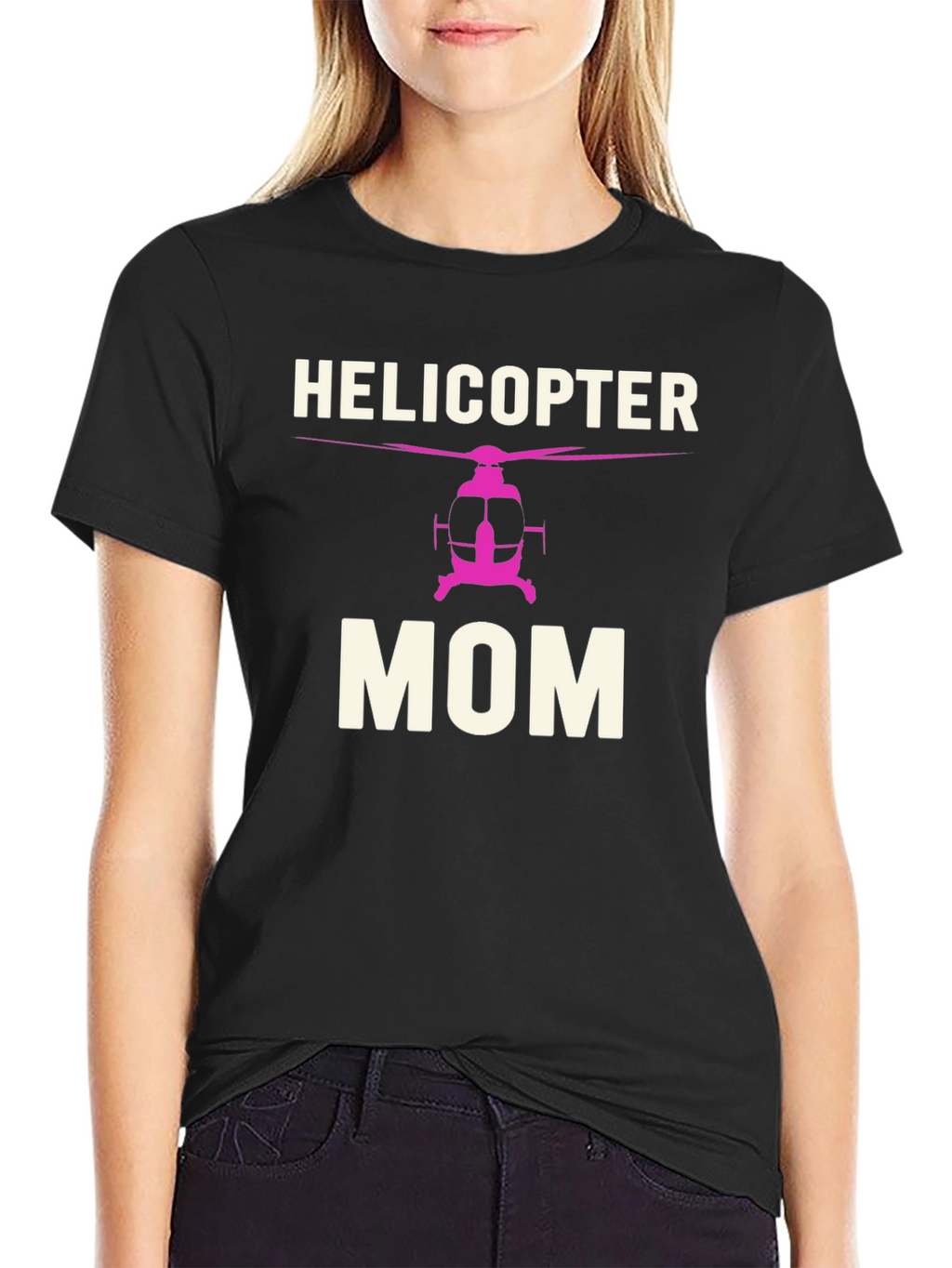 Helicopter Mom Black T-Shirt