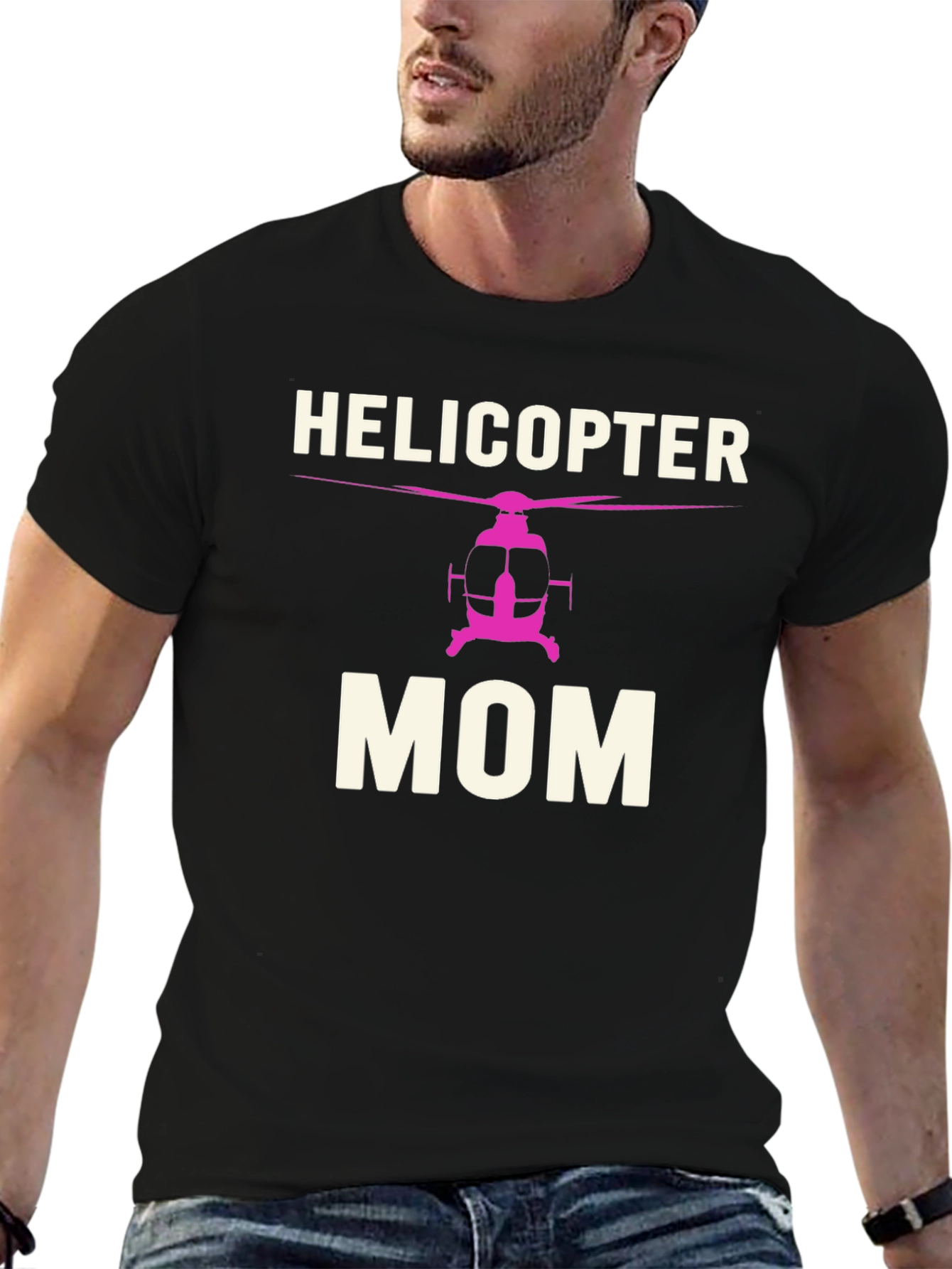 Helicopter Mom Black T-Shirt