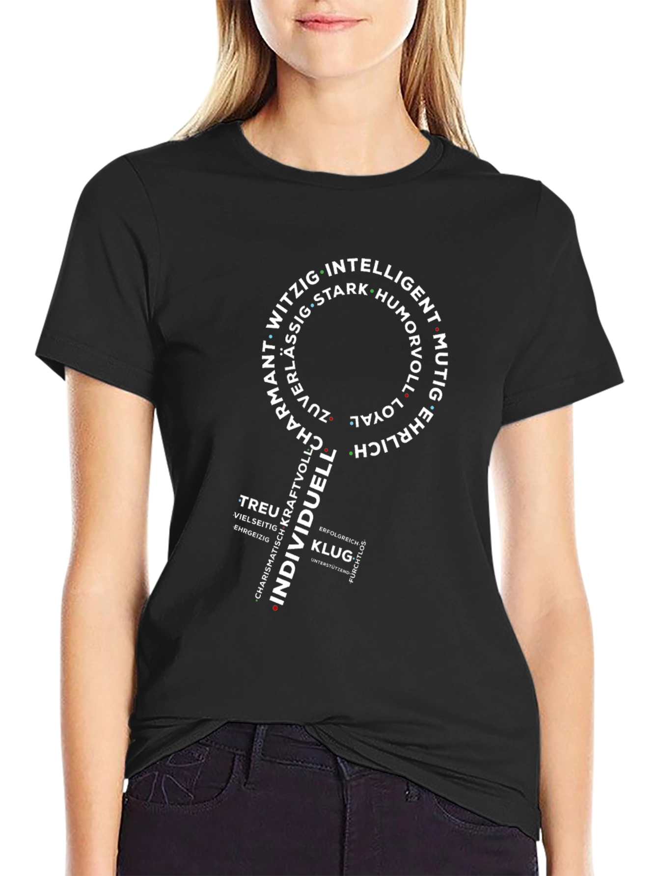 Empowering Individuality Tee - German Word Art