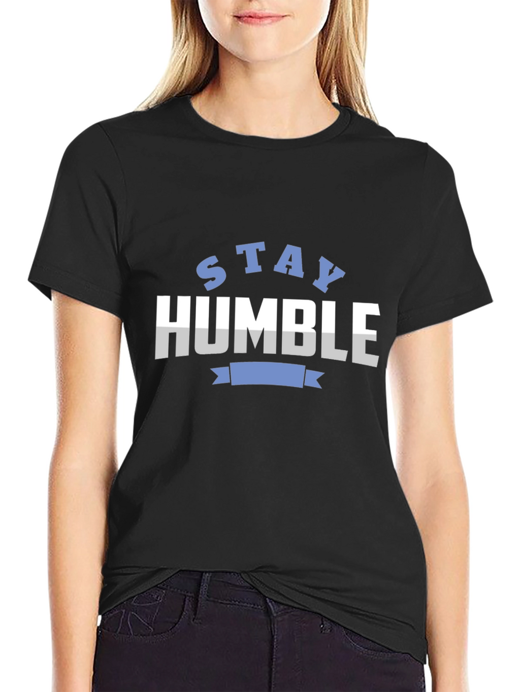 Stay Humble Graphic Tee - Black