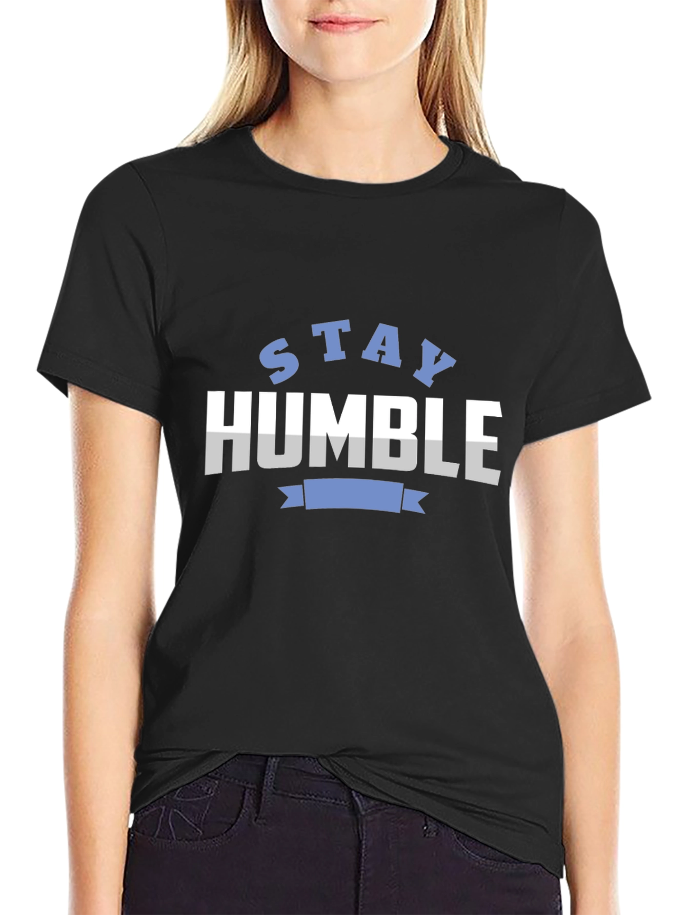 Stay Humble Graphic Tee - Black