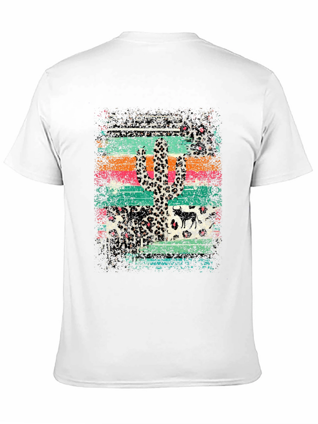 Desert Leopard Cactus Graphic Tee
