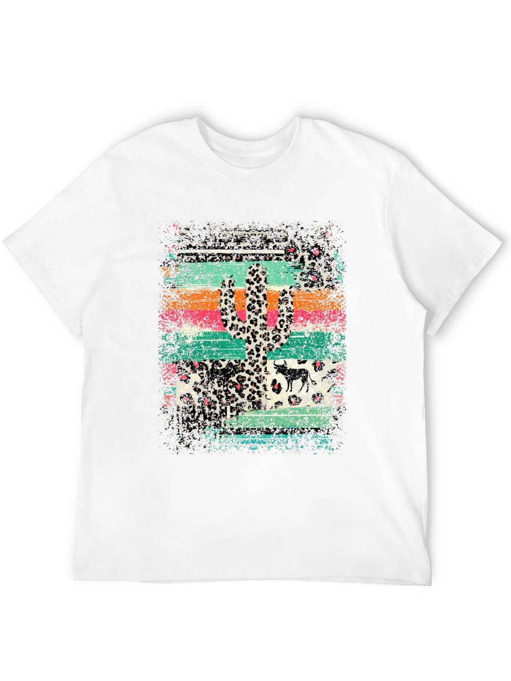 Desert Leopard Cactus Graphic Tee
