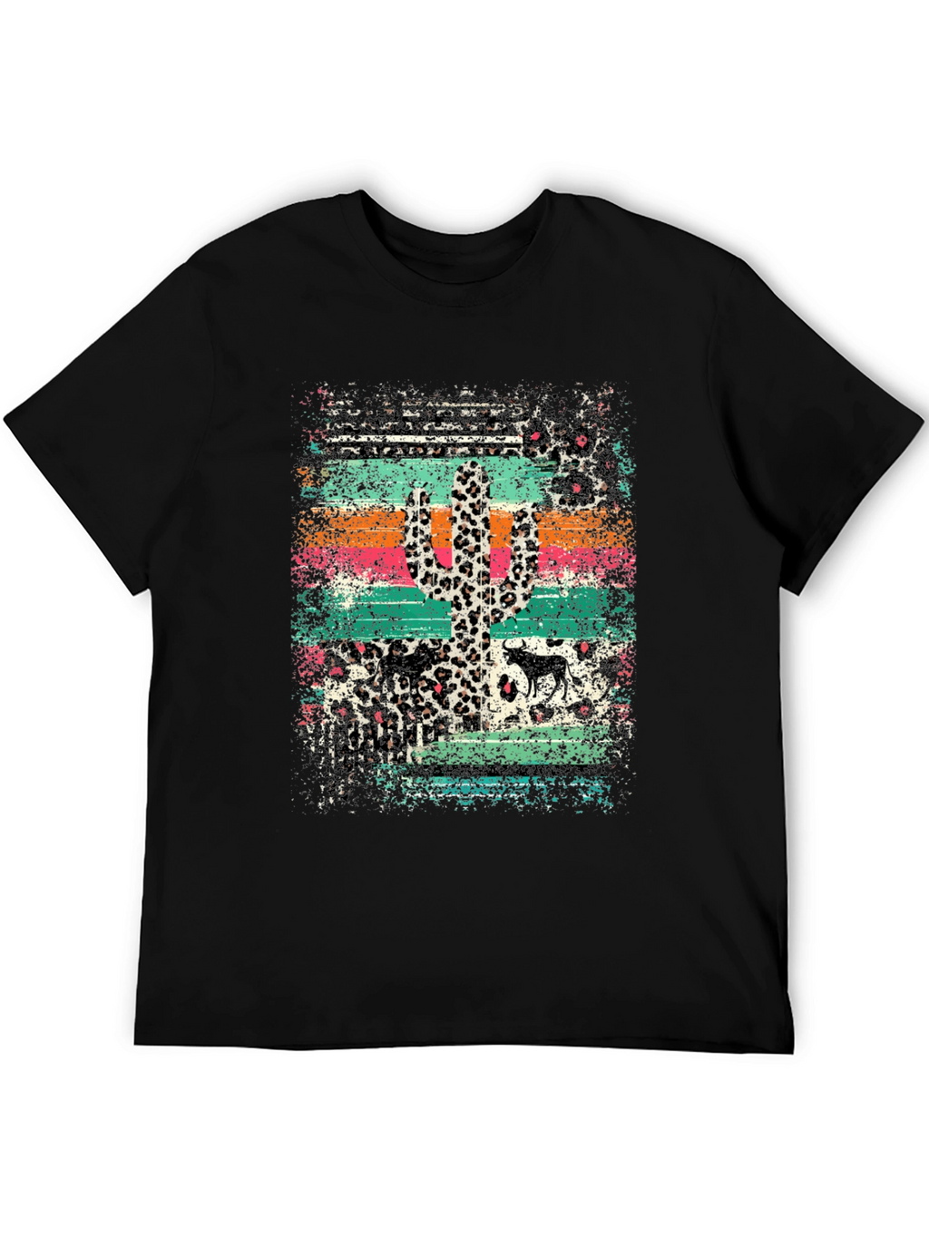 Desert Leopard Cactus Graphic Tee