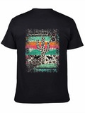 Desert Leopard Cactus Graphic Tee