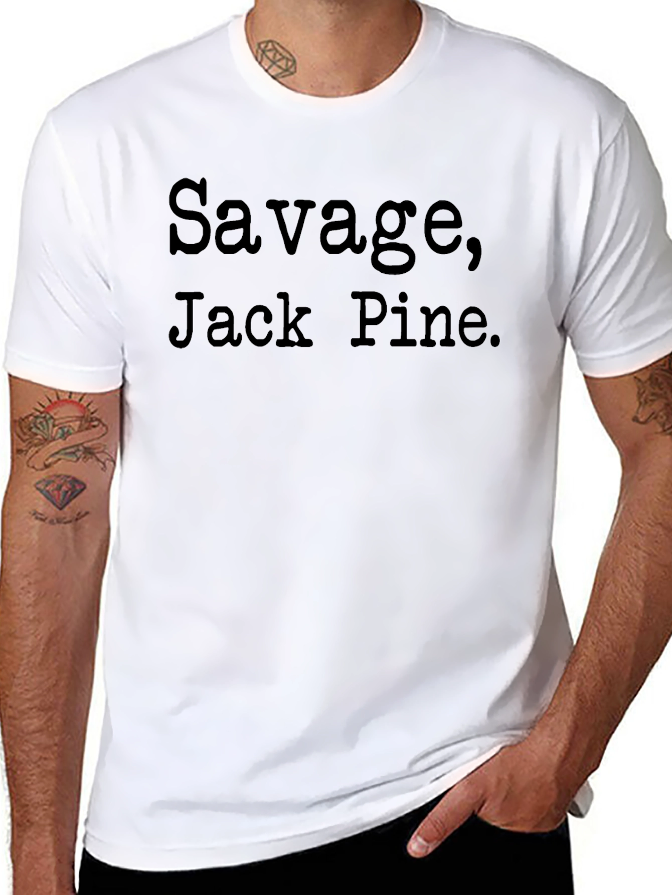 Savage Jack Pine. Black T-Shirt