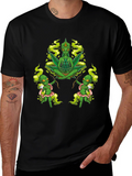 Alien Marijuana Graphic T-Shirt
