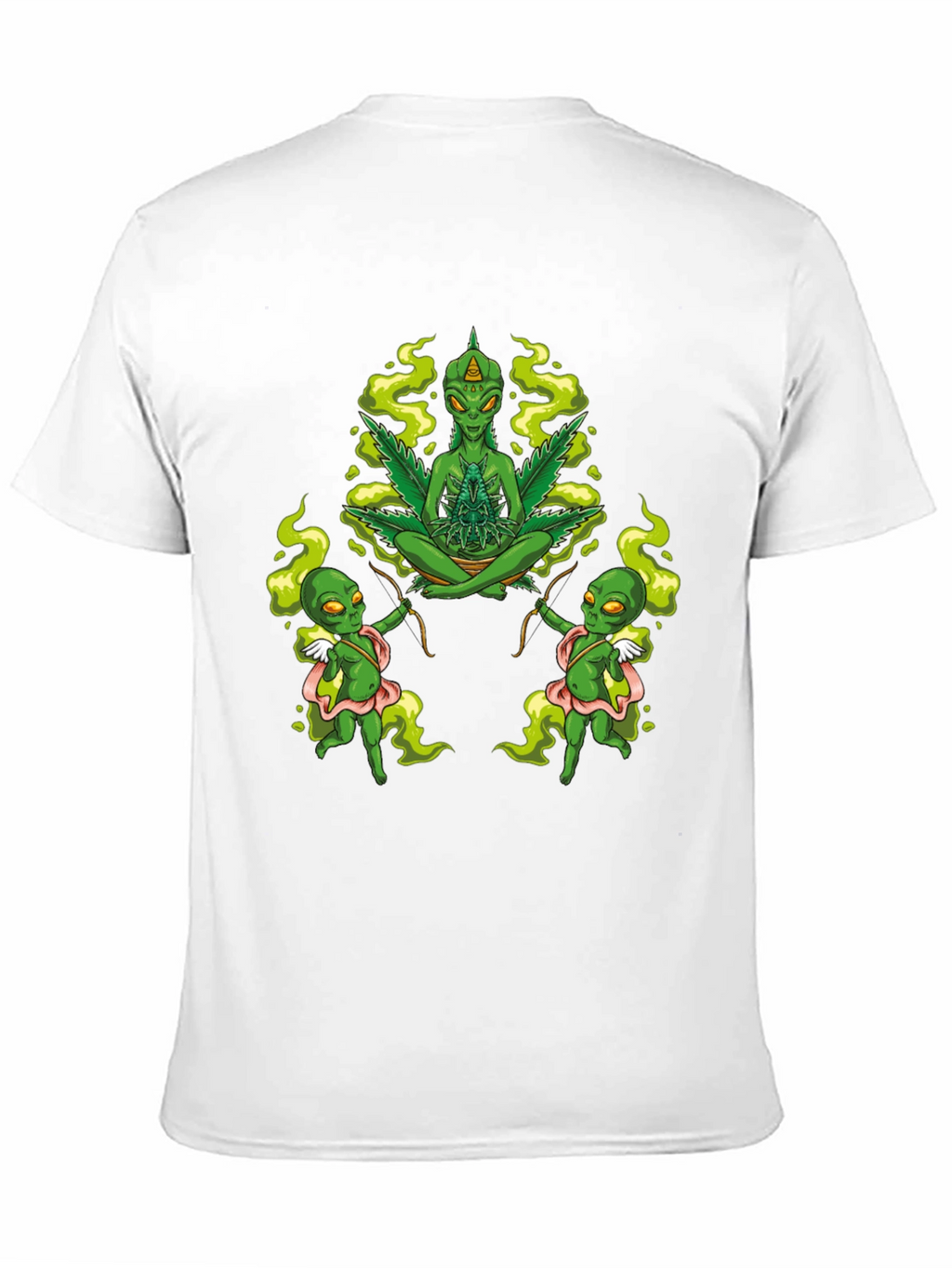 Alien Marijuana Graphic T-Shirt