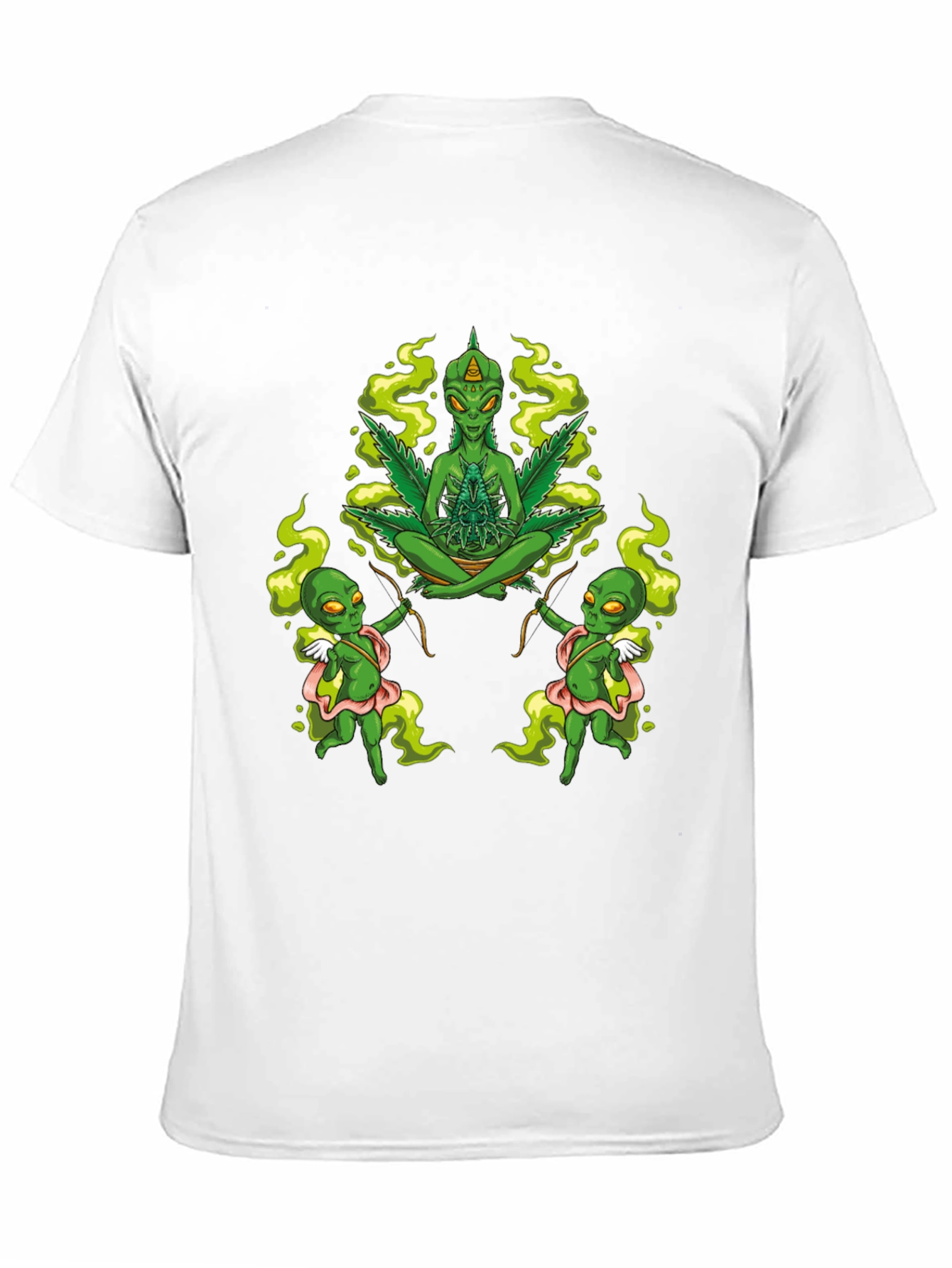 Alien Marijuana Graphic T-Shirt