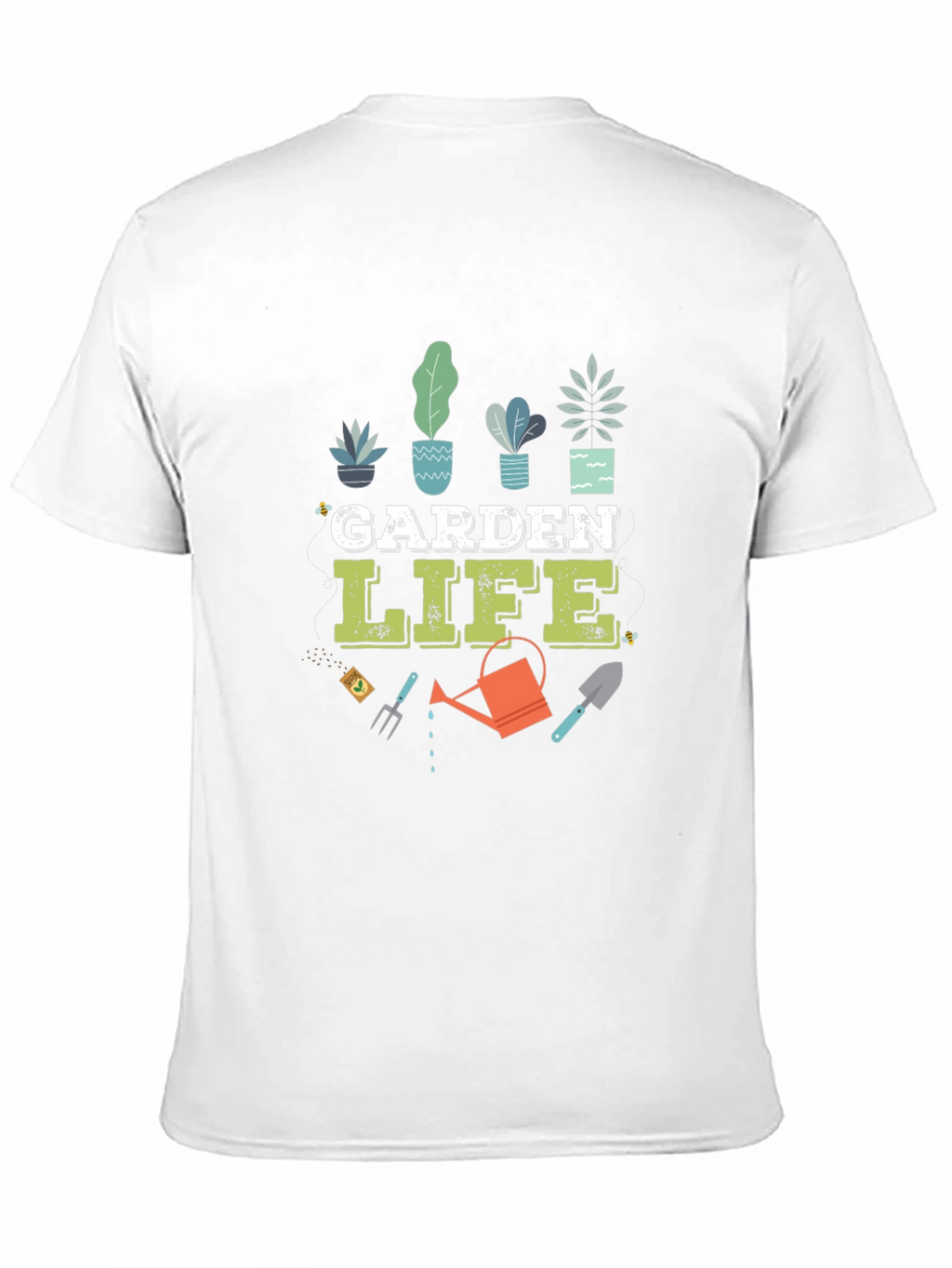 Garden Life Graphic T-Shirt - Black Cotton Blend Tee