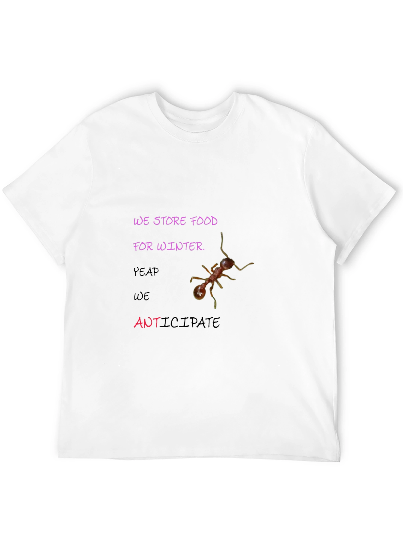 Ants We Store Food For Winter T-shirt