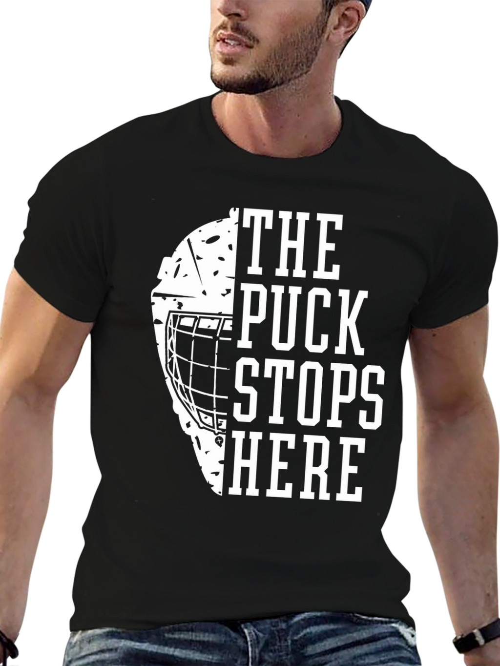 The Puck Stops Here Hockey T-Shirt