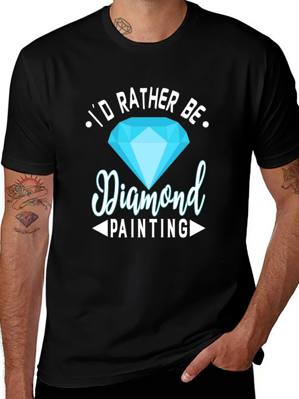 Diamond Painting Hobby T-Shirt - Id Rather Be!