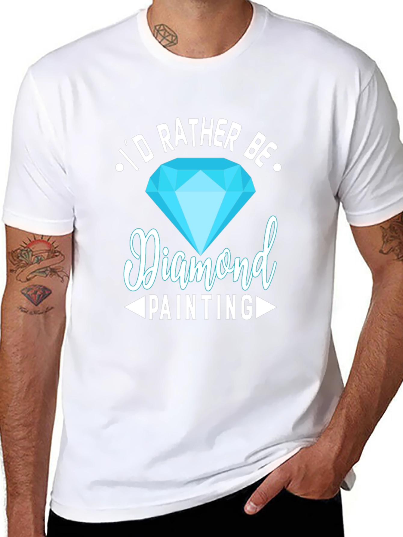 Diamond Painting Hobby T-Shirt - Id Rather Be!