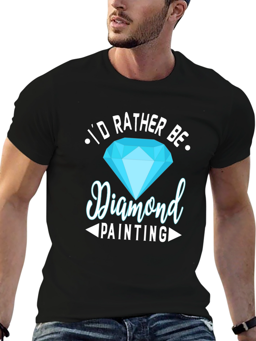 Diamond Painting Hobby T-Shirt - Id Rather Be!