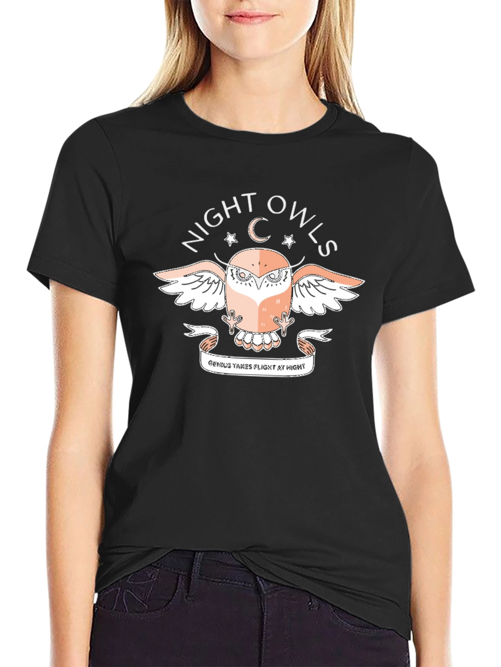 Night Owls Graphic T-Shirt - Genius Takes Flight