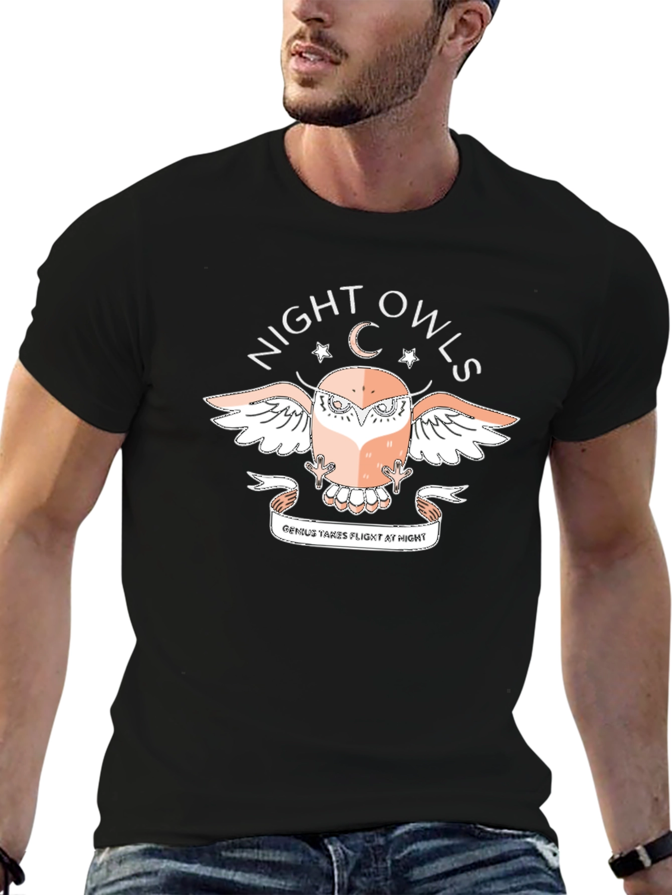 Night Owls Graphic T-Shirt - Genius Takes Flight