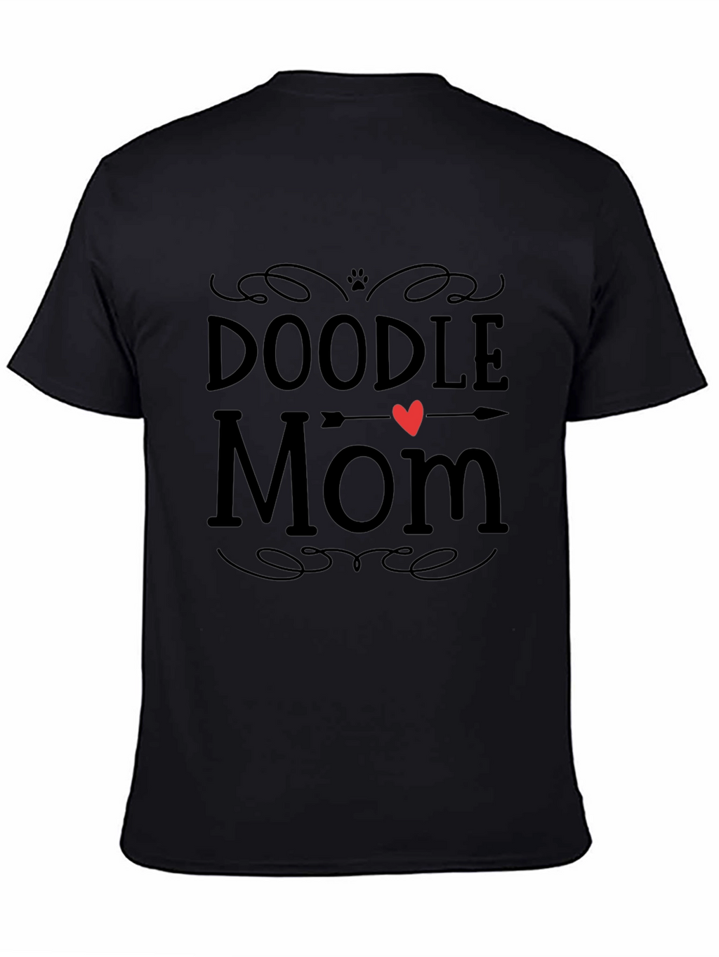 Doodle Mom Black T-Shirt