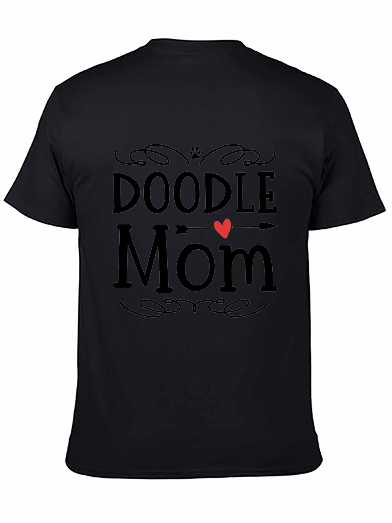 Doodle Mom Black T-Shirt