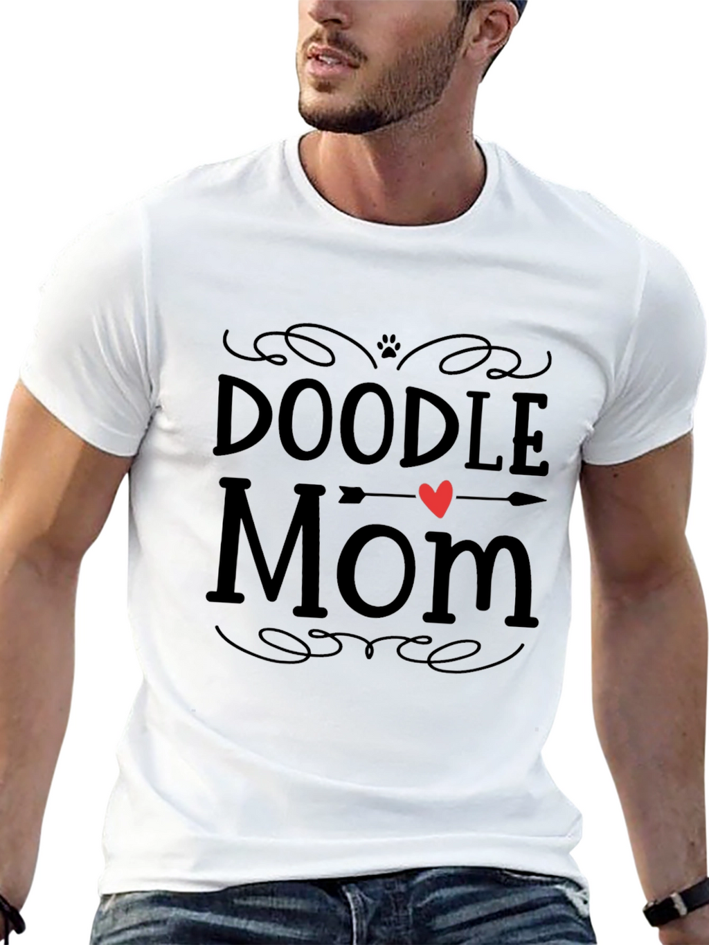 Doodle Mom Black T-Shirt