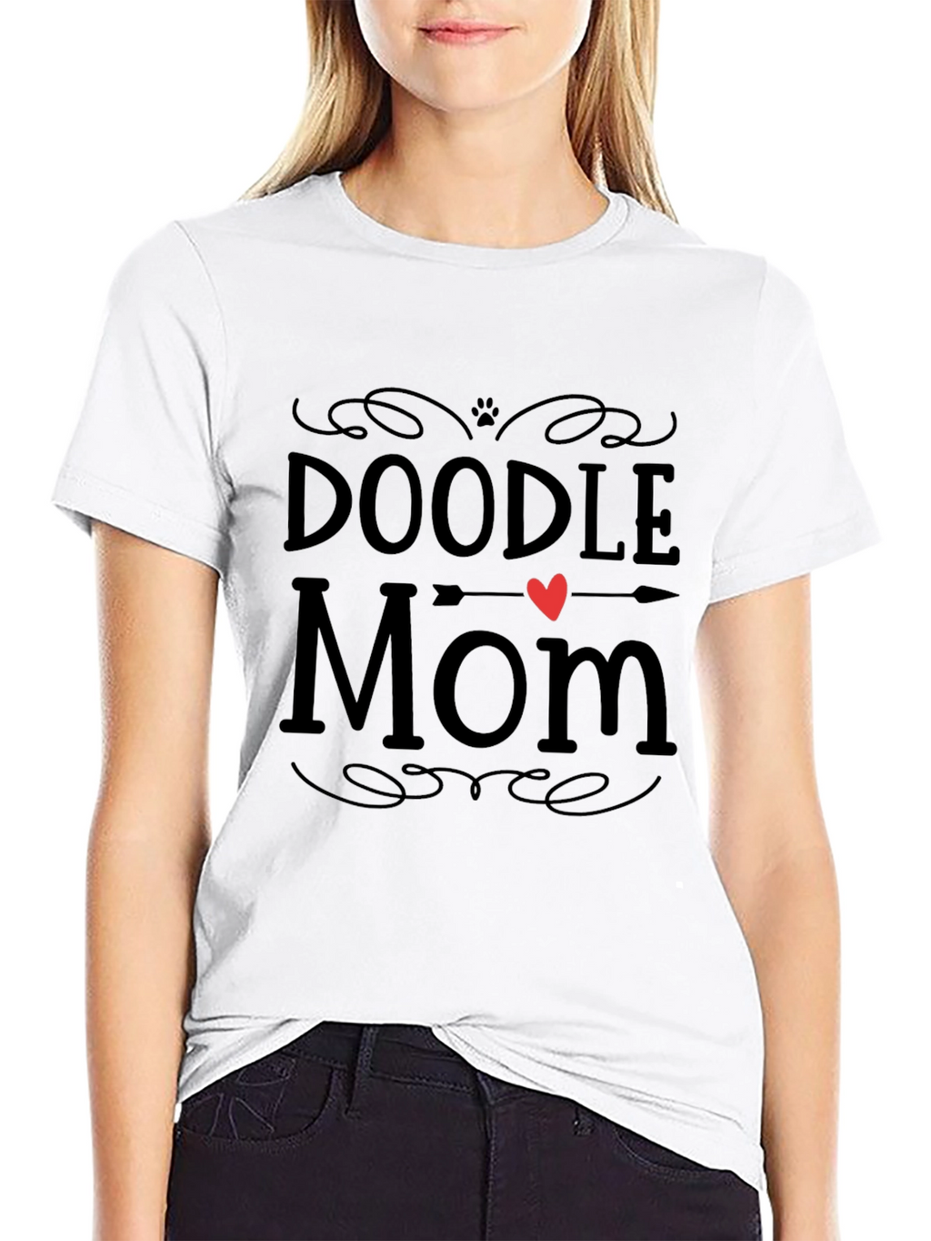 Doodle Mom Black T-Shirt