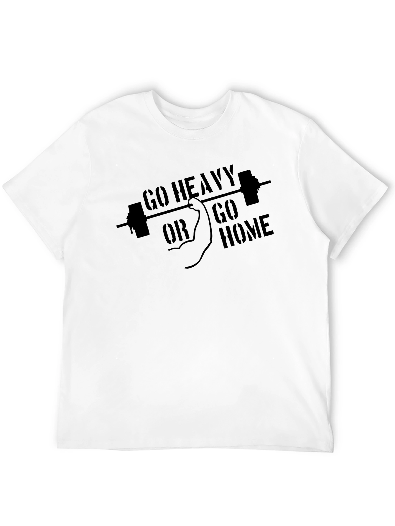 Go Heavy or Go Home Black T-Shirt