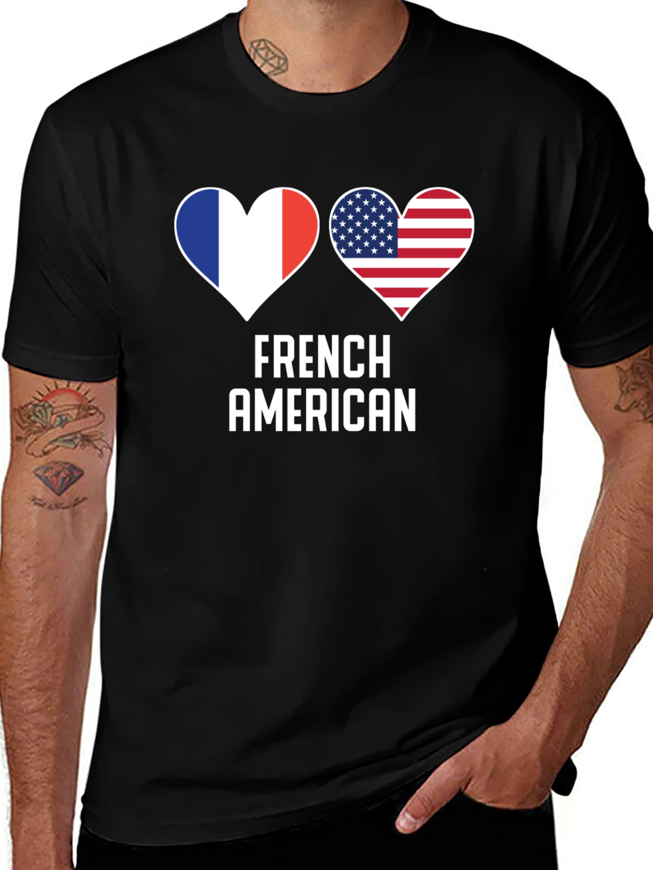 French American Heart T-Shirt