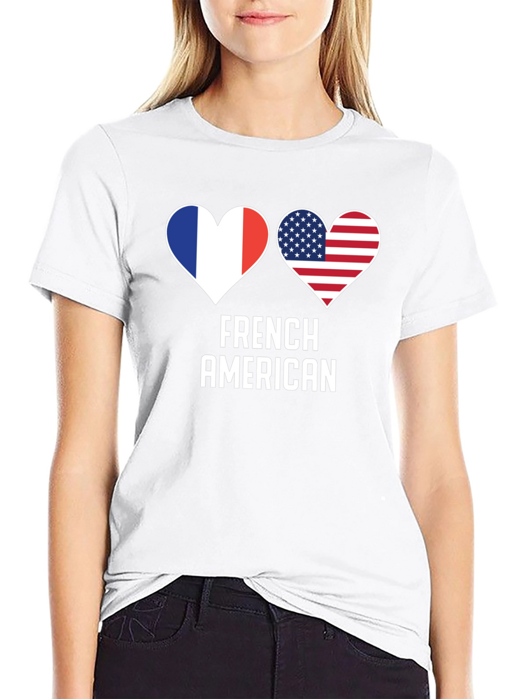 French American Heart T-Shirt