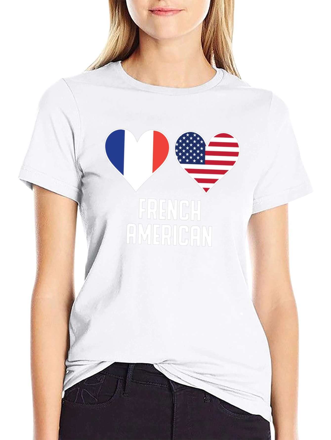 French American Heart T-Shirt
