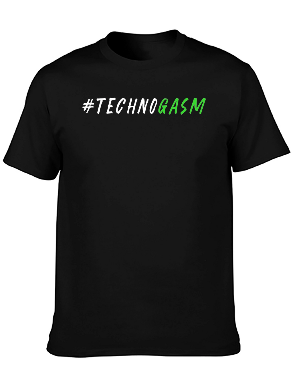 Technogasm Black T-Shirt - Modern Design