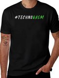 Technogasm Black T-Shirt - Modern Design