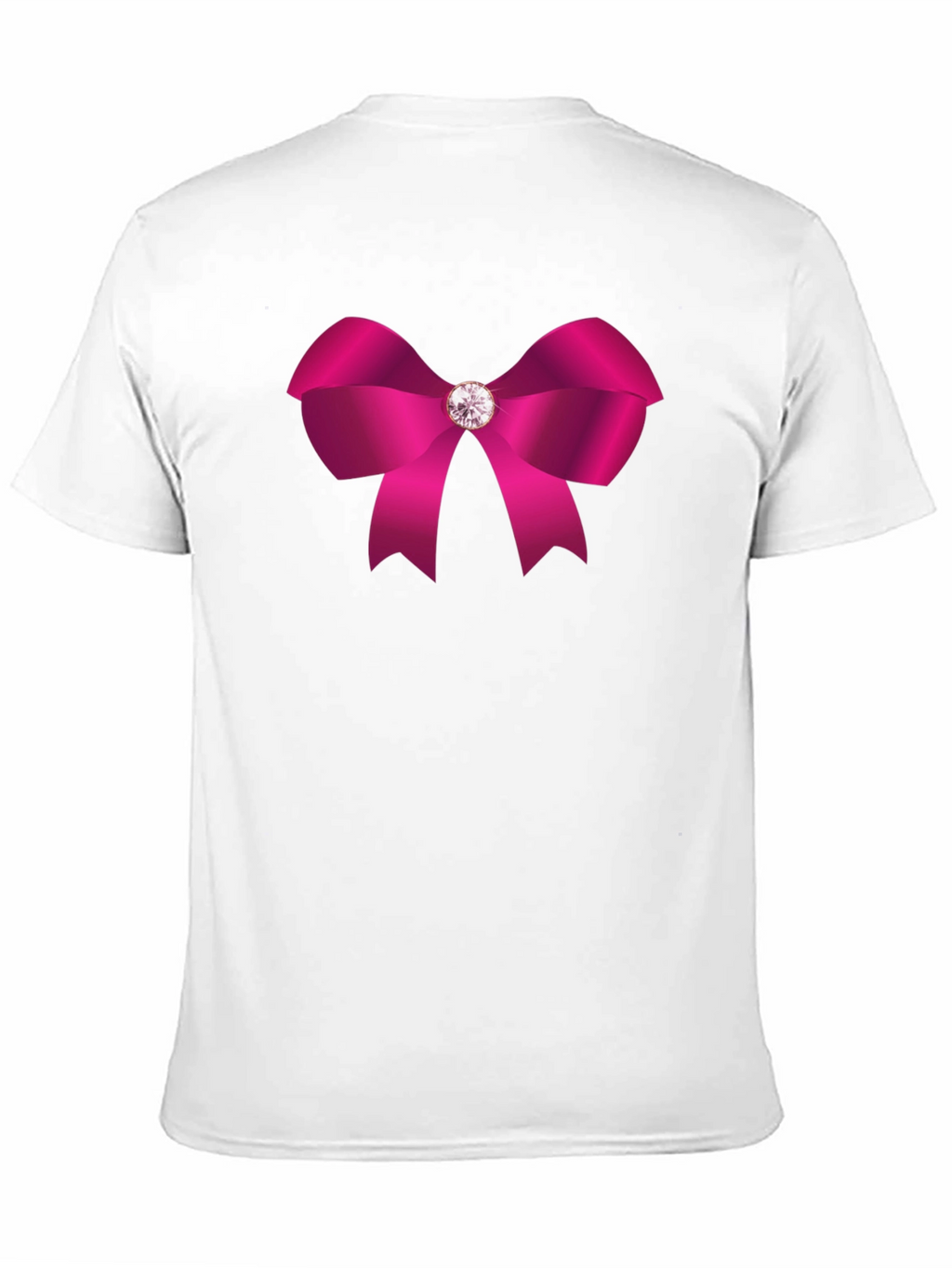 Pink Bow Graphic Tee - Stylish Casual Wear
