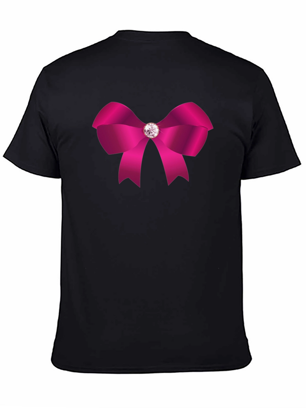 Pink Bow Graphic Tee - Stylish Casual Wear