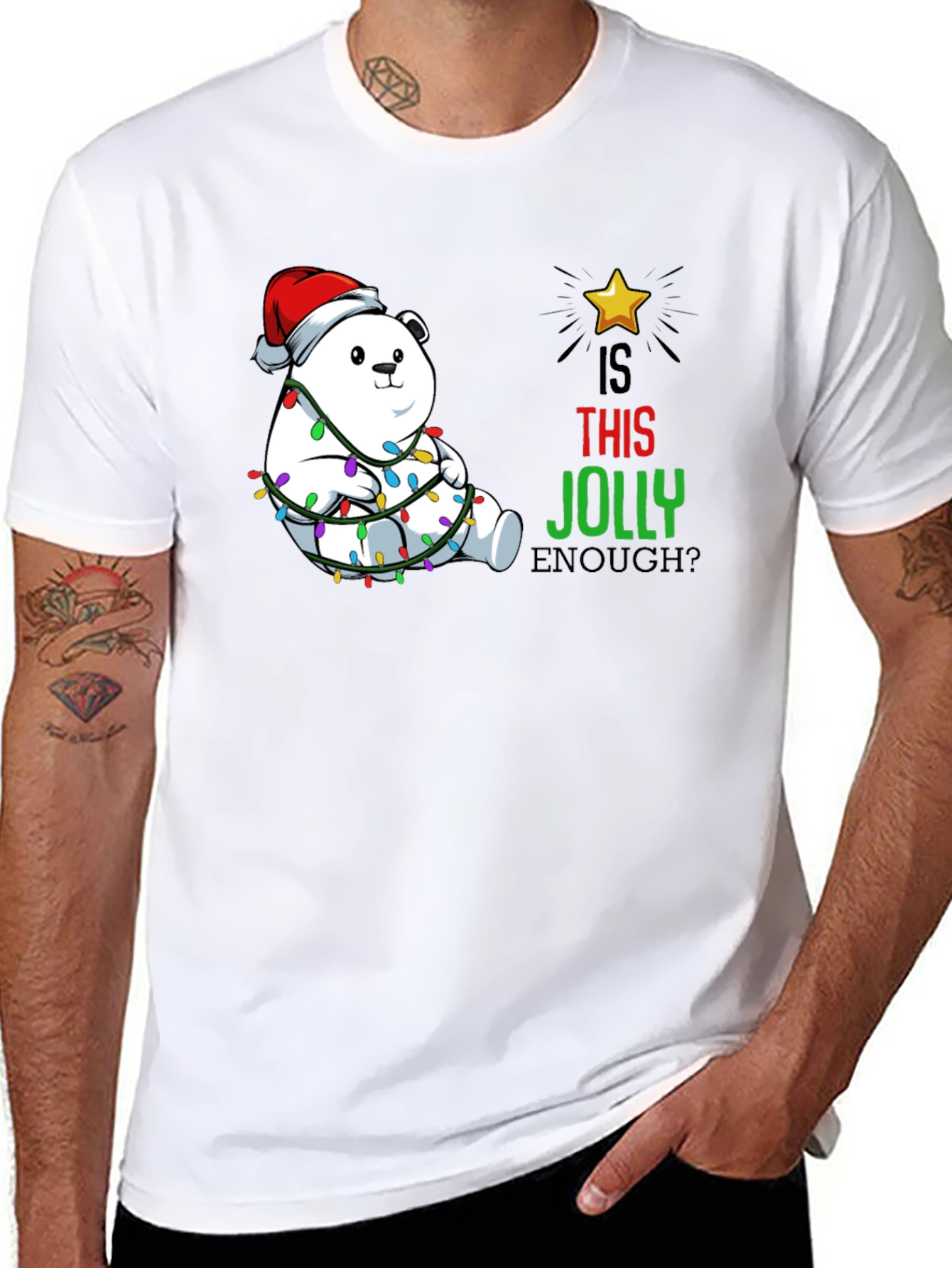 Jolly Bear Christmas T-Shirt