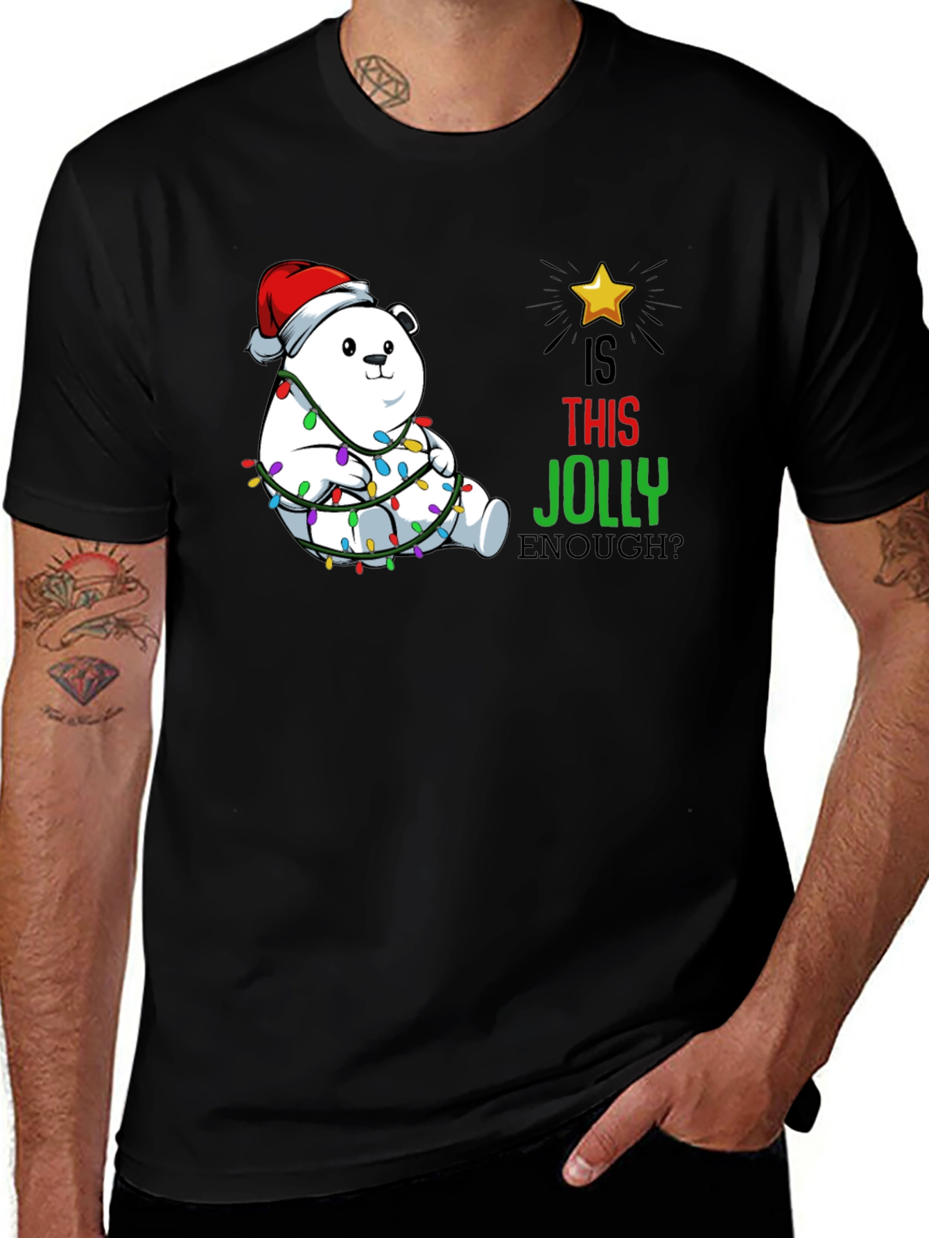 Jolly Bear Christmas T-Shirt