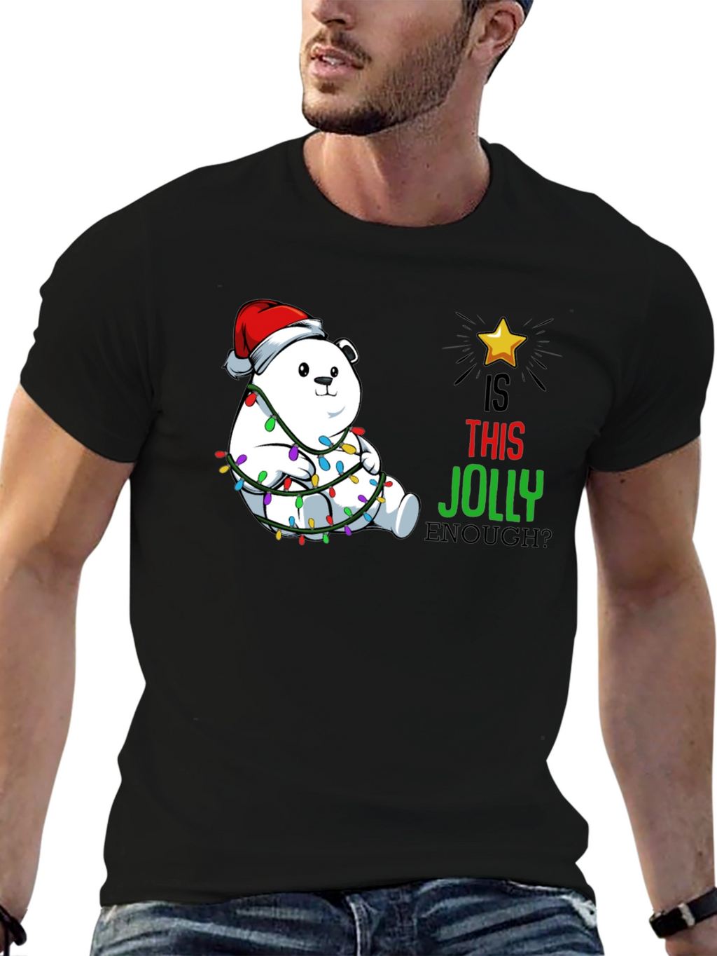 Jolly Bear Christmas T-Shirt